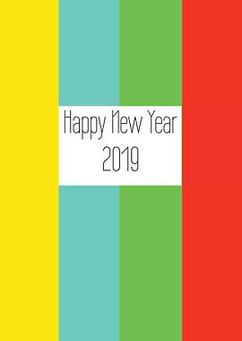Happy New Year 2019 poster