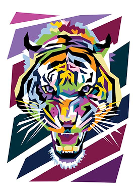 tiger head on wpap