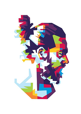 Old Man WPAP Pop Art