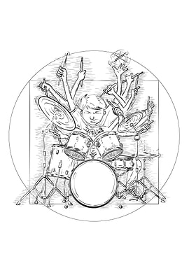 Vitruvian Drummer