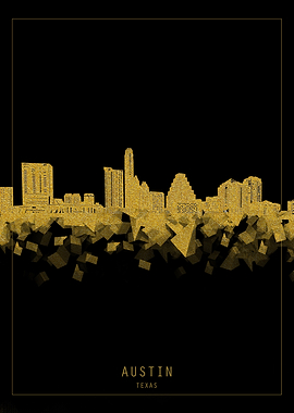 Austin skyline gold