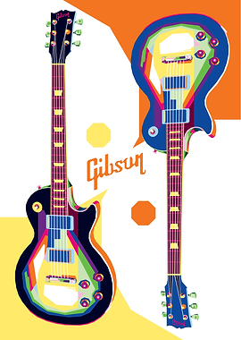 gibson lespaul popart wpap