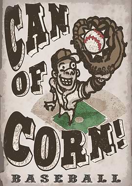 Baseball Can of Corn