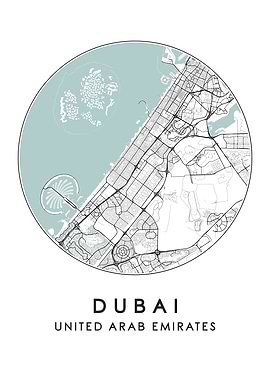 Dubai City Map