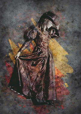 Steampunk Lady Watercolor