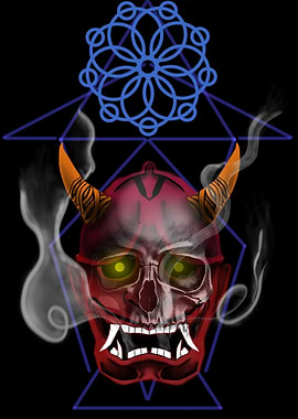Hannya Skull mask