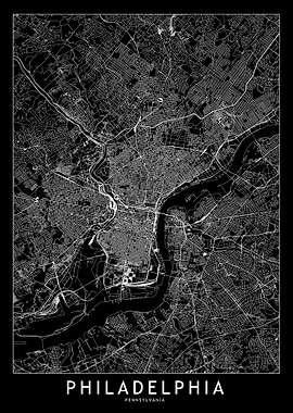 Philadelphia Black Map