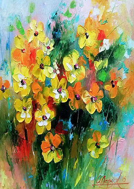 A bouquet of yellow flower