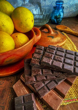 Chocolates and oranges