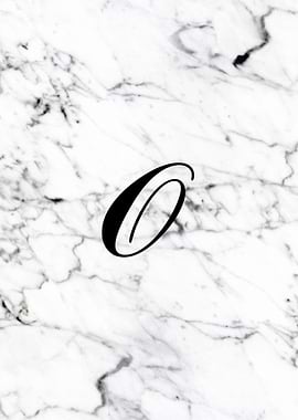 Letter O monogram Marble