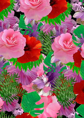 Abstract floral pattern