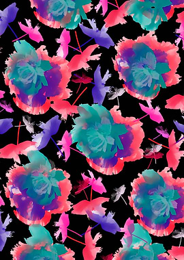 Abstract floral pattern