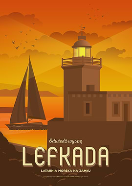 Lighthouse at sunset