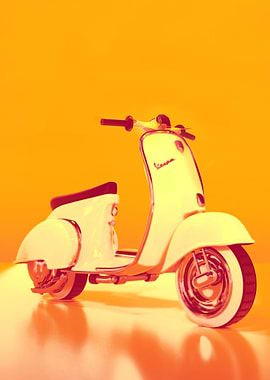 Vespa Psychodelia Yellow