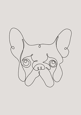 One Line Frenchie