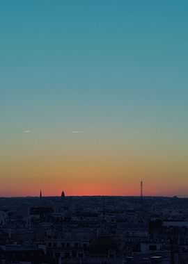 Sunset in Paris