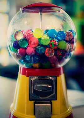 Candy bubblegum toy machin