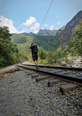 Walking on the railroad