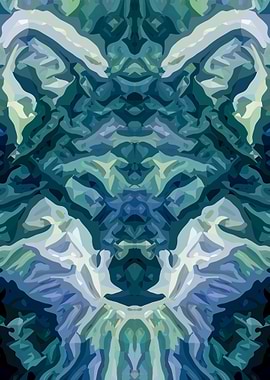 Wolf Semi Abstract