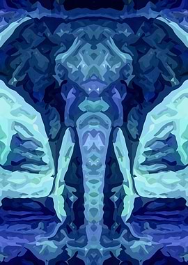 Elephant Semi Abstract