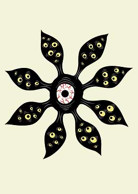 Evil Eye Creepy Monster
