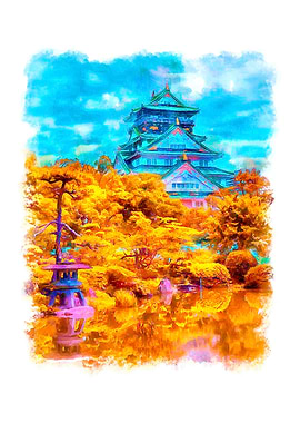 Yellow landscape in Japan