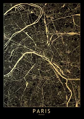 Paris Gold Map
