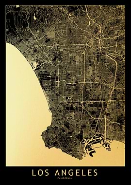 Los Angeles Gold Map