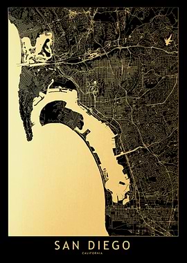 San Diego Gold Map