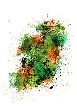 Ireland Splash Map