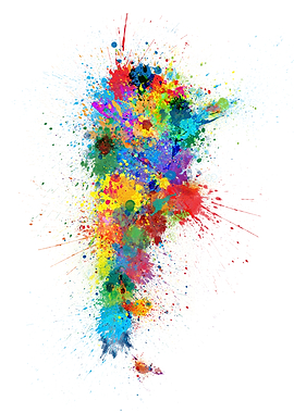 Argentina Splash Map