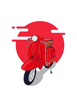 Red Scooter