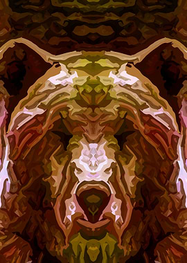 Bear Semi Abstract