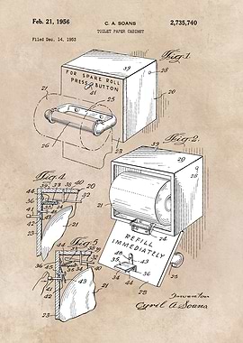 patent Soans toilet paper
