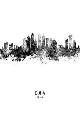 Doha Qatar Skyline