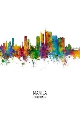 Manila Philippines Skyline