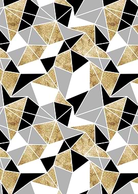 Geometric wall art pattern