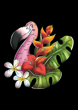 Flamingo Jungle Flower