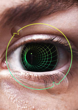 Dimension in the eye