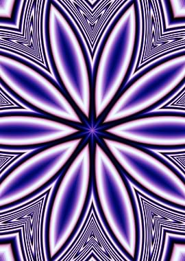 Blue Flower Kaleidoscope
