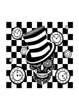 Clock illusion background