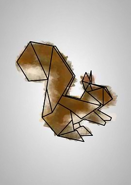 Origami Squirrel
