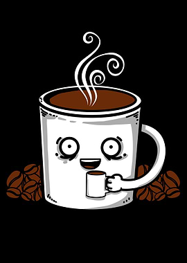 Coffee Mug Drinking Coffee