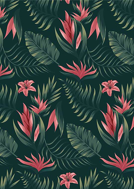 Tropical Leaves Pattern