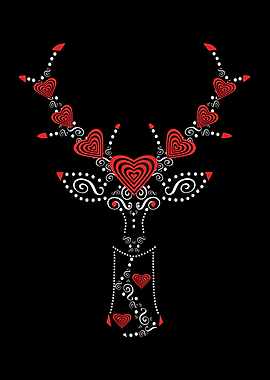 Valentine background with