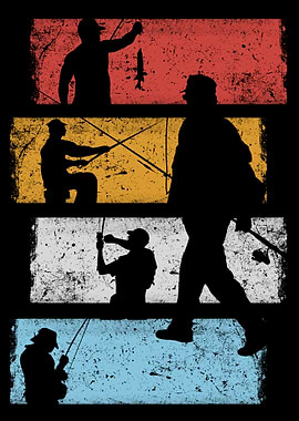 Vintage Retro Fishing