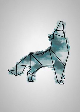 Origami Wolf