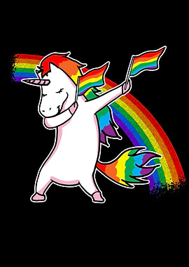 LGBT Flag Unicorn Gift