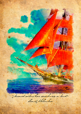 Vintage sailing ship