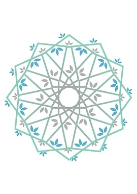 Decorative leaf Mandala